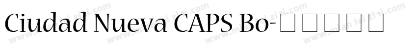 Ciudad Nueva CAPS Bo字体转换